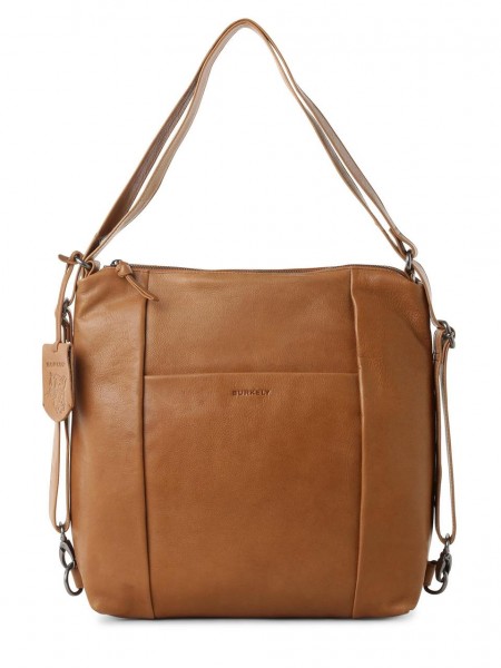 JUST JOLIE Handtasche/Rucksack, cognac